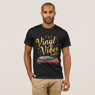 Vinyl Vibes Endast Retro Turntable Tee