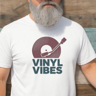VINYL VIBES ENDAST VINTAGE-LOOK RECORD SPELARE TEE