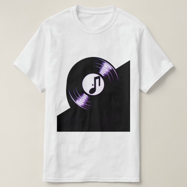 Vinyl Vibes: Enkelhetens Ljud T Shirt (Design framsida)