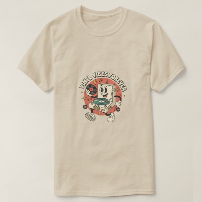 Vinyl Vibes Forever T Shirt (Design framsida)