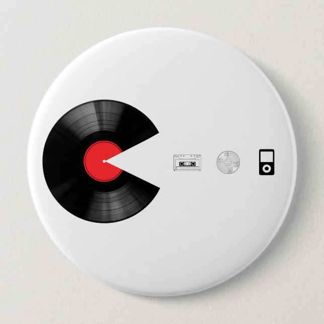 VINYL VILLAIN äter ALLT Knapp (Framsida)