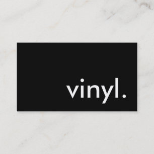 vinyl. visitkort