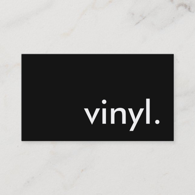 vinyl. visitkort (Framsida)