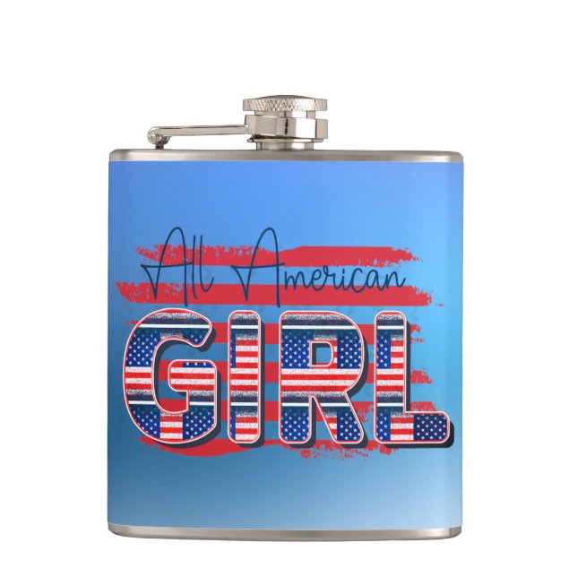 Vinyl Wrapped Flask, 6 oz. Fickplunta (Framsidan)