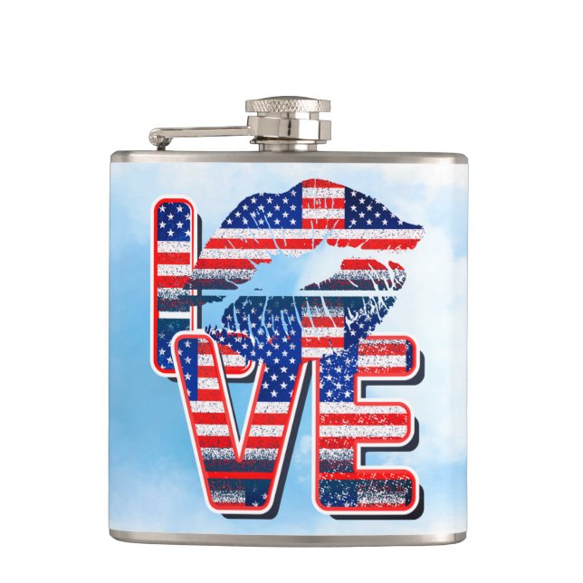 Vinyl Wrapped Flask, 6 oz. Fickplunta (Framsidan)
