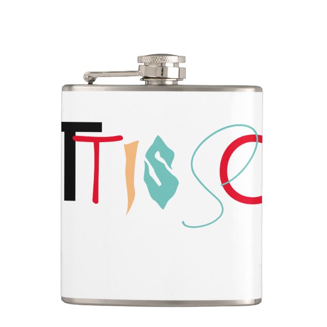Vinyl Wrapped Flask, 6 oz. Fickplunta (Framsidan)