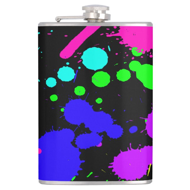 Vinyl Wrapped Flask, 8 oz. Fickplunta (Framsidan)