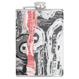Vinyl Wrapped Flask – Abstract Land Fickplunta