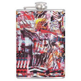 Vinyl Wrapped Flask – Fragmented Pulse Fickplunta