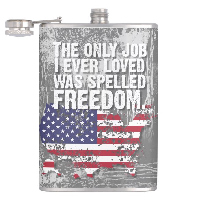 Vinyl Wrapped Flask – Freedom Job Fickplunta (Öppnad)