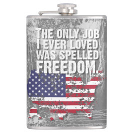 Vinyl Wrapped Flask – Freedom Job Fickplunta