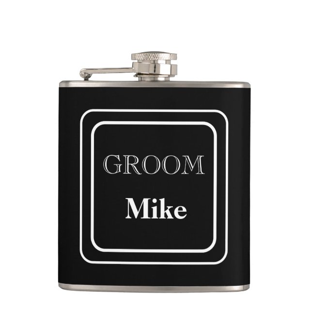Vinyl Wrapped Flask-Groom Fickplunta (Framsidan)