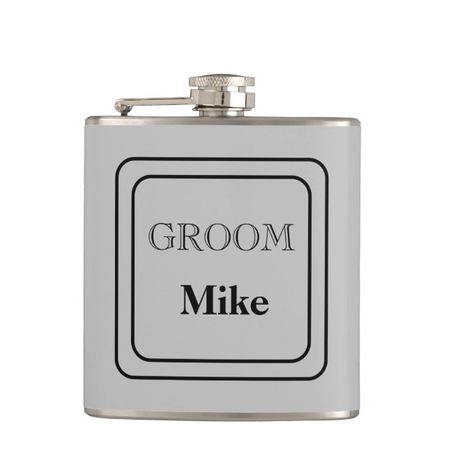 Vinyl Wrapped Flask-Groom Fickplunta (Framsidan)
