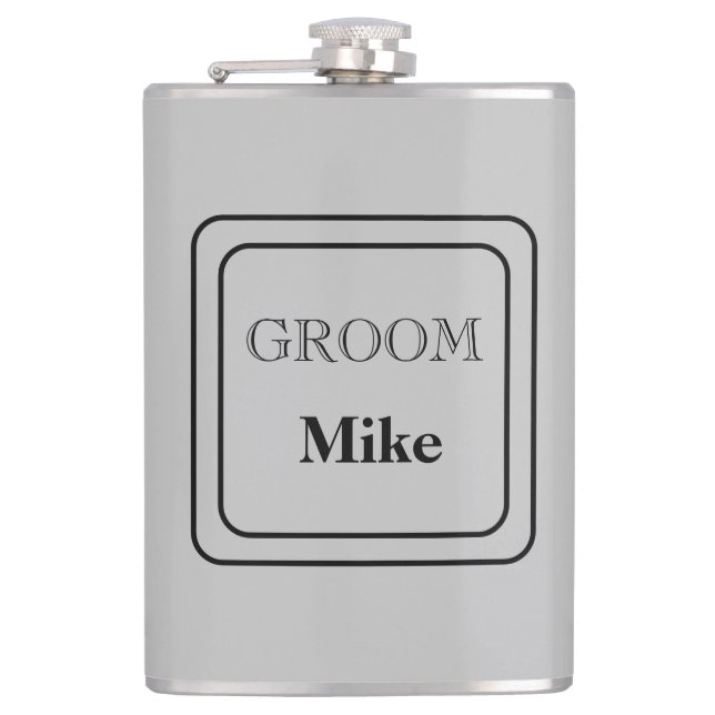 Vinyl Wrapped Flask-Groom Fickplunta (Framsidan)