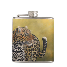 Vinyl Wrapped Flask - Leopard Fickplunta