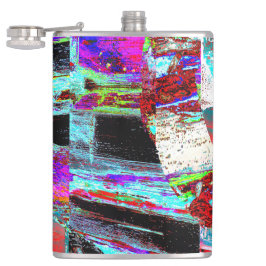 Vinyl Wrapped Flask – Neon Pulse Fickplunta