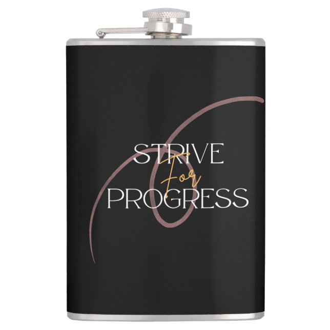Vinyl Wrapped Flask Strive for Progress Fickplunta (Framsidan)