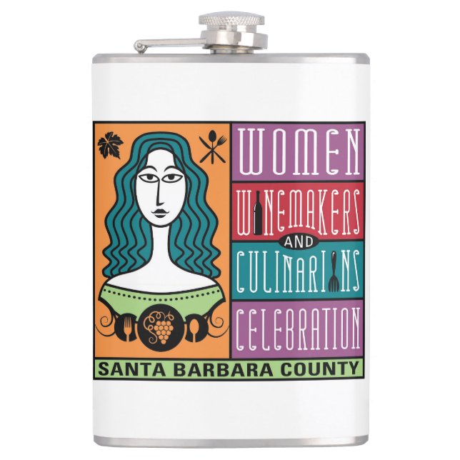 Vinyl Wrapped Flask - WWCC of Santa Barbara County Fickplunta (Framsidan)