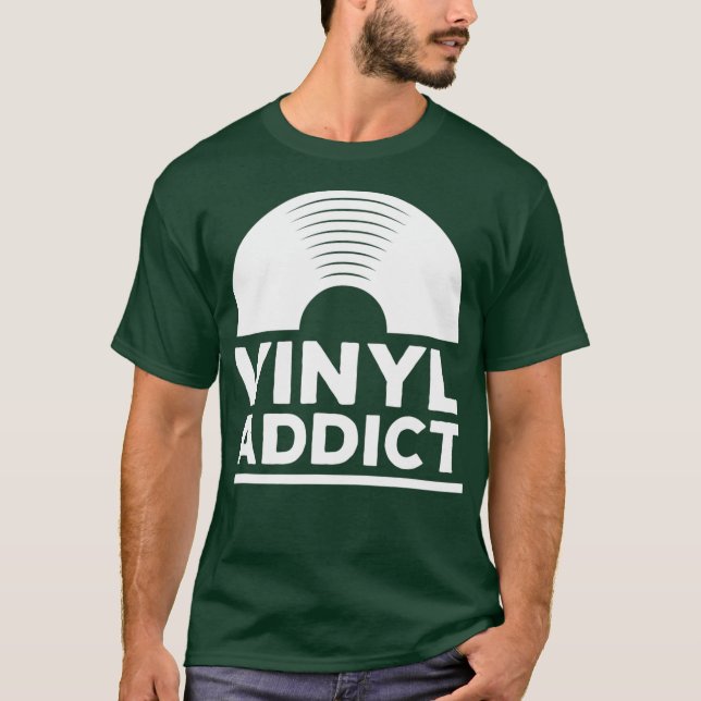 VinylAddict Tee Retro Old school Music (Framsida)