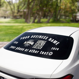 Vinylbil Lastbil-fönsterdekal för Business logotyp