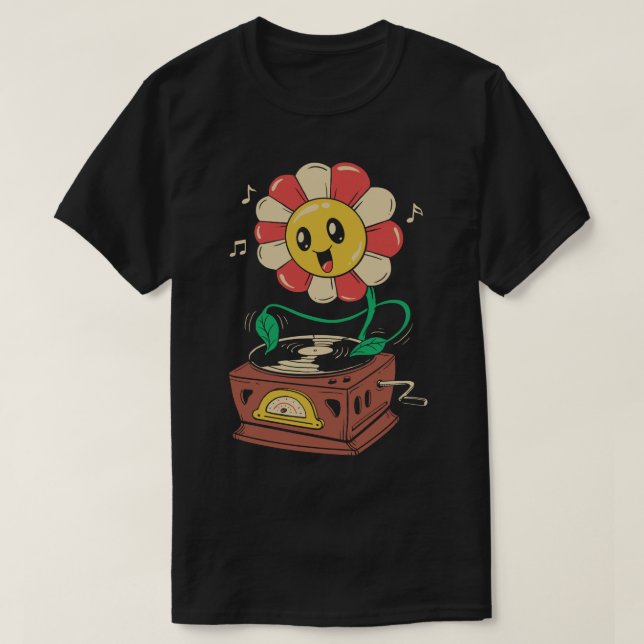 Vinylblomma T Shirt (Design framsida)