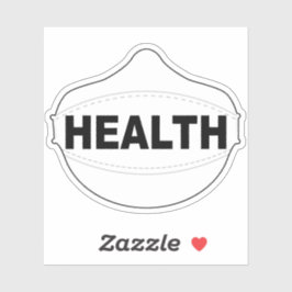 Vinyldetikett för hälsomask klistermärken