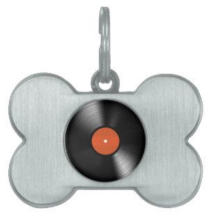 Vinyle Record Namnbricka Husdjur