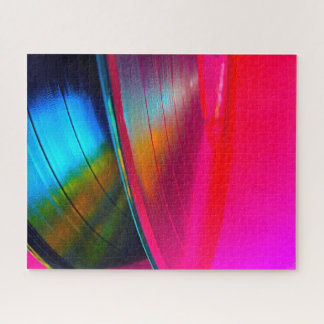 Vinylen antecknar magenta pussel