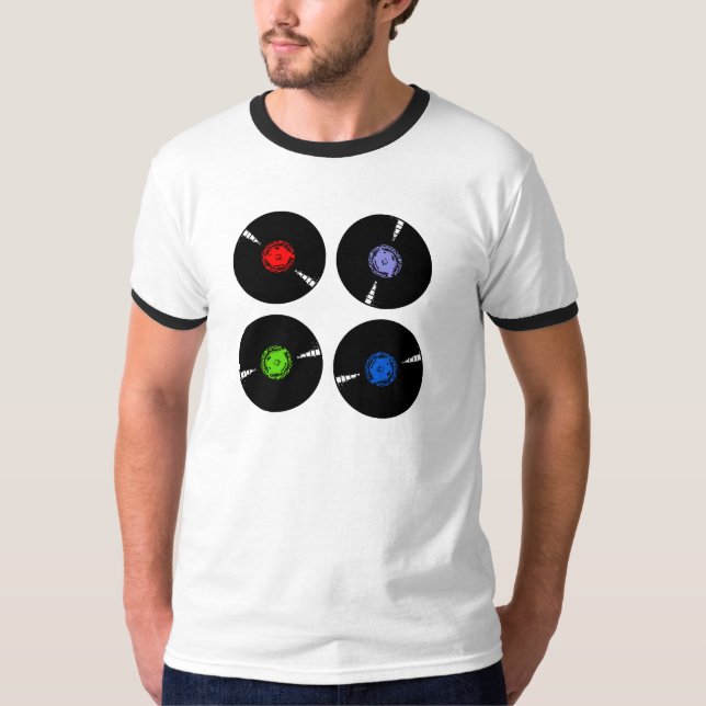 Vinylen antecknar t-skjortan tee (Framsida)