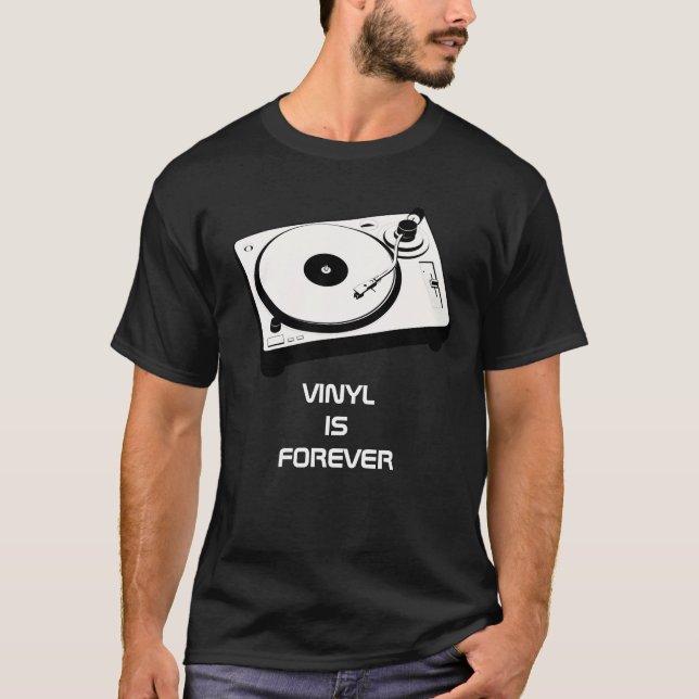 Vinylen är för evigtskjortan tee shirt (Framsida)