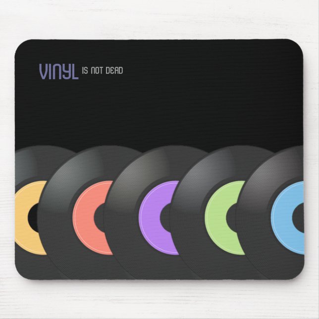 Vinylen är inte död mousepad musmatta (Framsidan)