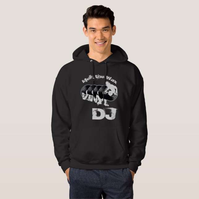 Vinylen DJ Hoodie (Hel framsida)