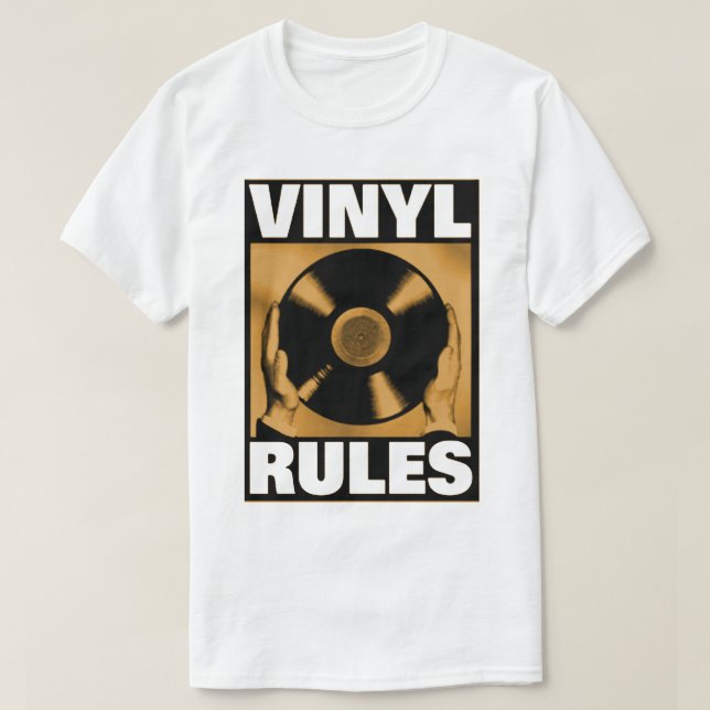 VINYLEN HÄRSKAR T-tröja T Shirt (Design framsida)