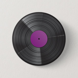 Vinylen knäppas lilor knapp