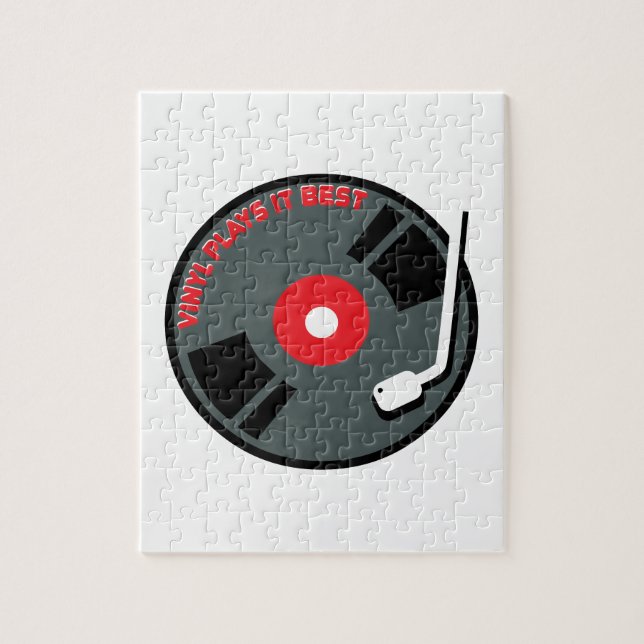 Vinylen leker det som är bäst pussel (Vertikal)