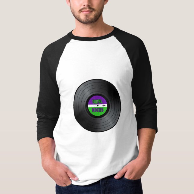 Vinylen vaggar LP Tee Shirt (Framsida)
