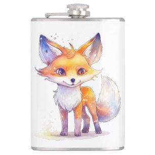 Vinylförpackad Cute Baby Fox-vinylkolv Fickplunta