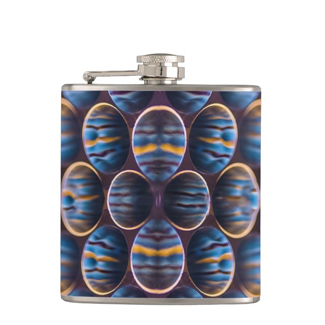 Vinylglasflaska med Honeycomb-design Fickplunta (Framsidan)