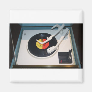 Vinylinspelning och inspelningsspelarvändning fö magnet