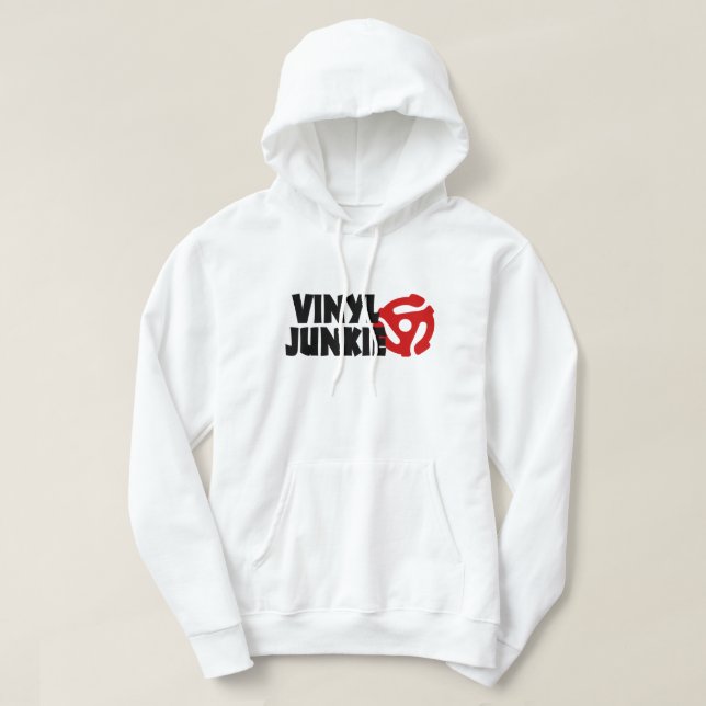 VinylJunkie Hoodie (Design framsida)