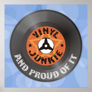 Vinylknarkare - och stolt av den poster blått
