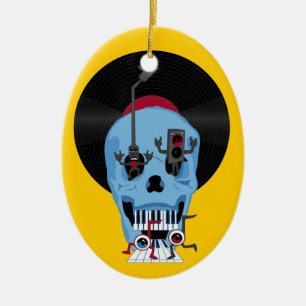 Vinyllivprydnad Julgransprydnad Keramik