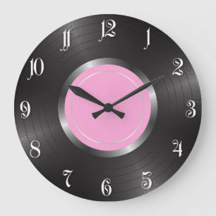 Vinyllong play-skiva stor klocka