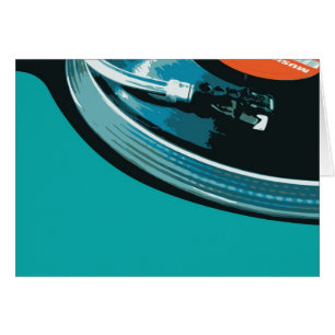 Vinylmusik Turnable Hälsningskort