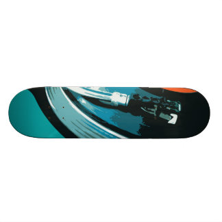 Vinylmusik Turnable Old School Skateboard Bräda 18 Cm