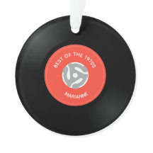 Vinylpost: en 45 varv/min design Akryldekorat