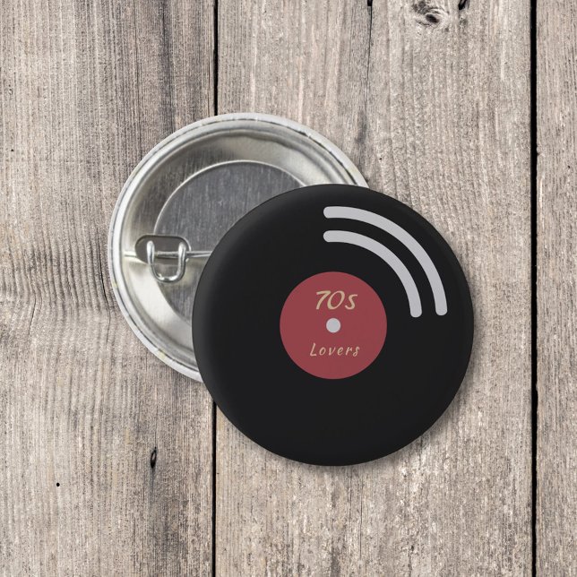 Vinylpost, knapp (Vinyl Record Button)
