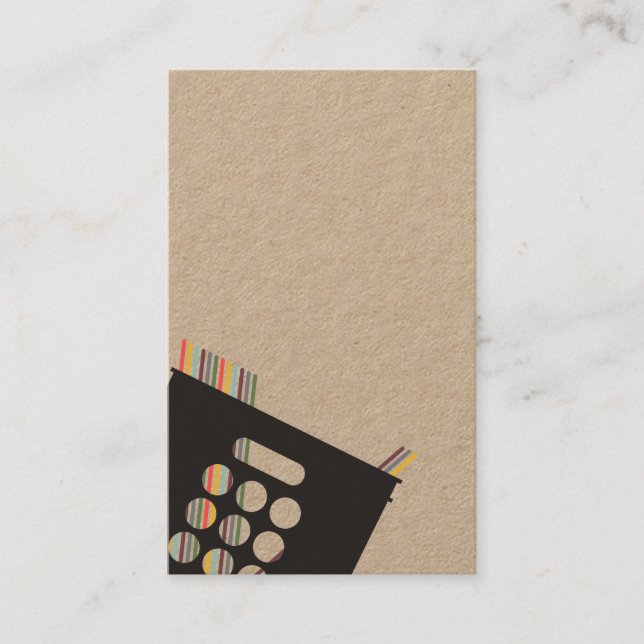 Vinylpost, Låda, Affärskort Visitkort (Framsida)