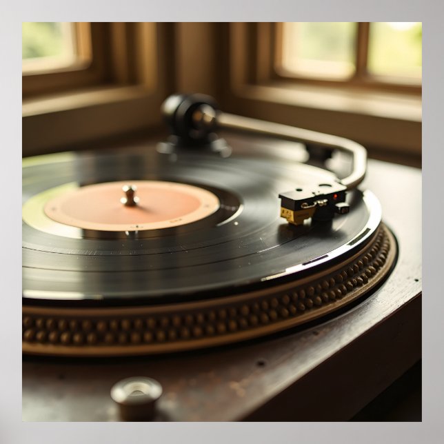 Vinylpost med avtappad vinyl poster (Framsidan)