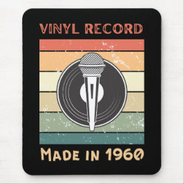 Vinylpost Retro stil Mouse Pad Musmatta